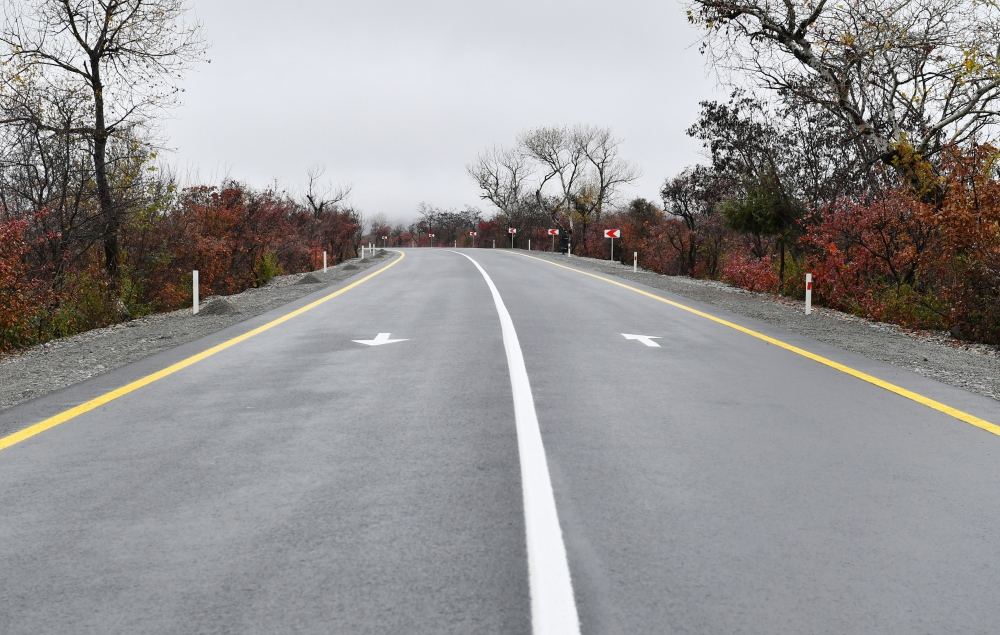 President Ilham Aliyev attends inauguration of Oguz-Shaki highway after reconstruction (PHOTO/VIDEO)