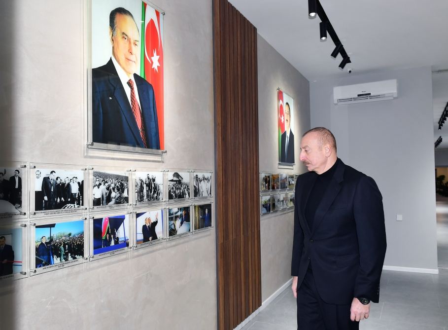 President Ilham Aliyev, First Lady Mehriban Aliyeva view conditions created in new administrative building of Shaki City Executive Authority (PHOTO/VIDEO)
