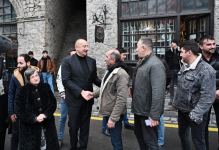 President Ilham Aliyev, First Lady Mehriban Aliyeva view reconstruction work at "Yukhari Bash" National Historical-Architectural Reserve in Shaki (PHOTO/VIDEO)