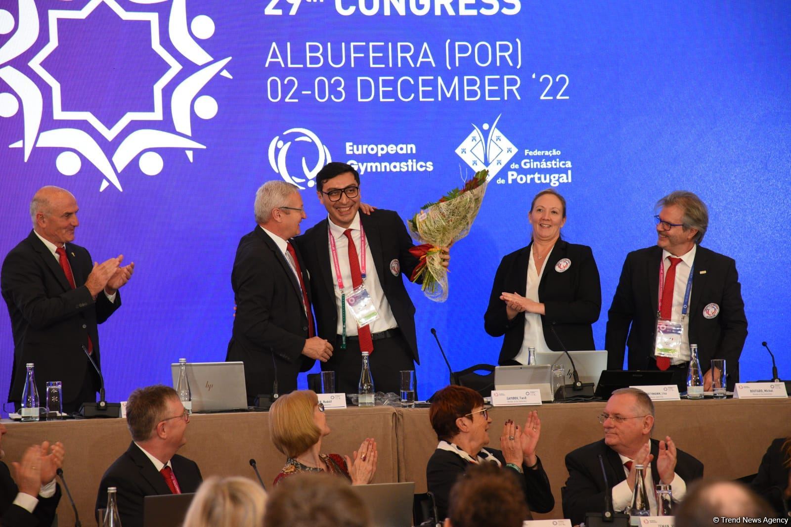 Azerbaijani minister re-elected president of European Gymnastics (PHOTO)
