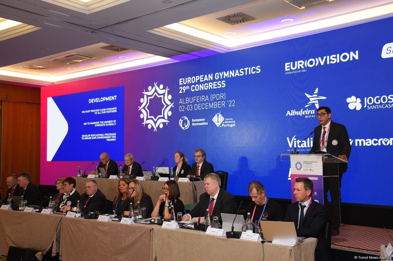Azerbaijani minister re-elected president of European Gymnastics (PHOTO)