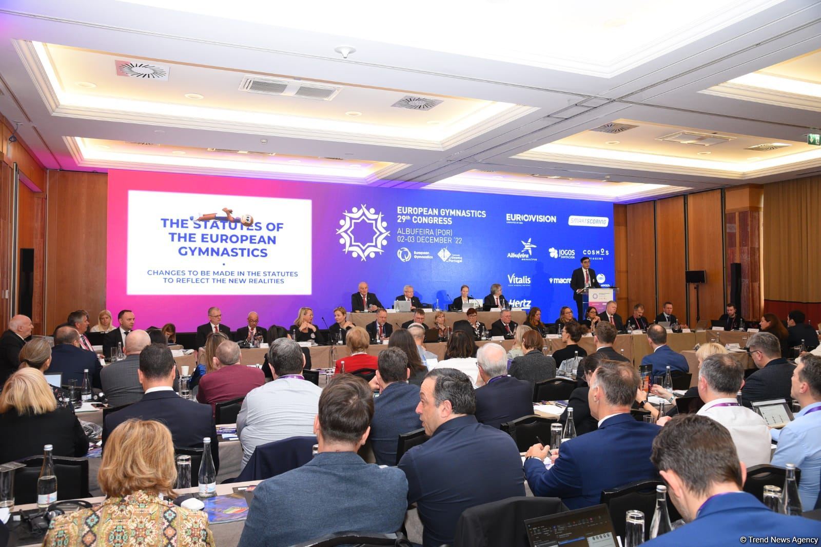 Azerbaijani minister re-elected president of European Gymnastics (PHOTO)
