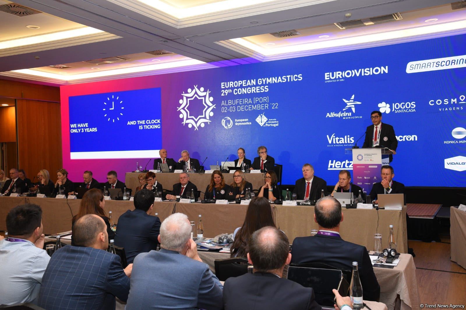 Azerbaijani minister re-elected president of European Gymnastics (PHOTO)