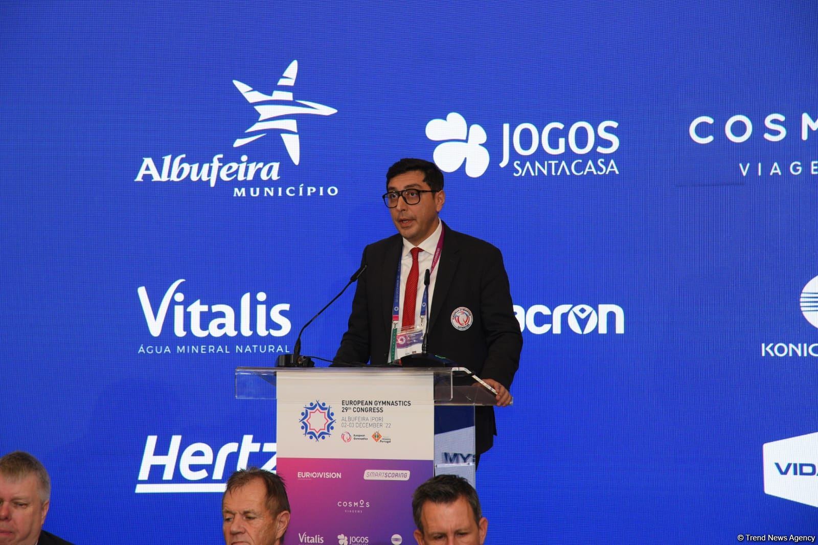 Azerbaijani minister re-elected president of European Gymnastics (PHOTO)