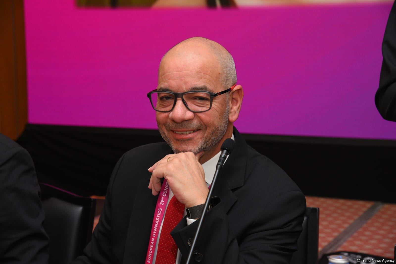 Azerbaijani minister re-elected president of European Gymnastics (PHOTO)