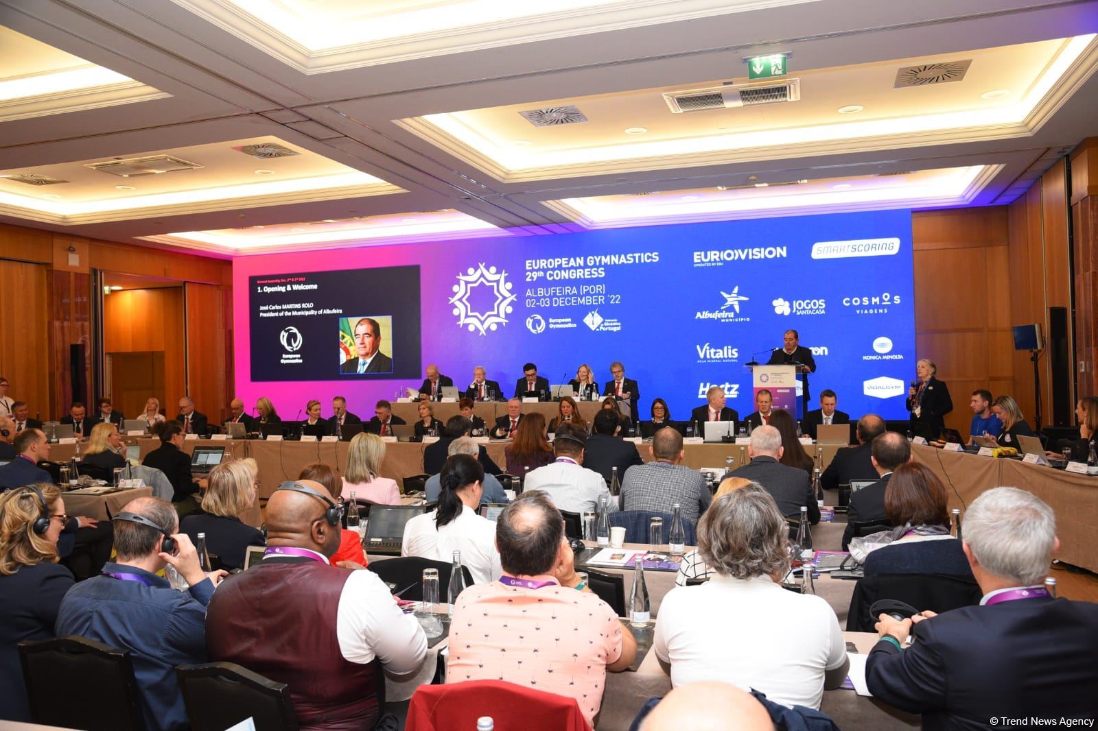 Azerbaijani minister re-elected president of European Gymnastics (PHOTO)