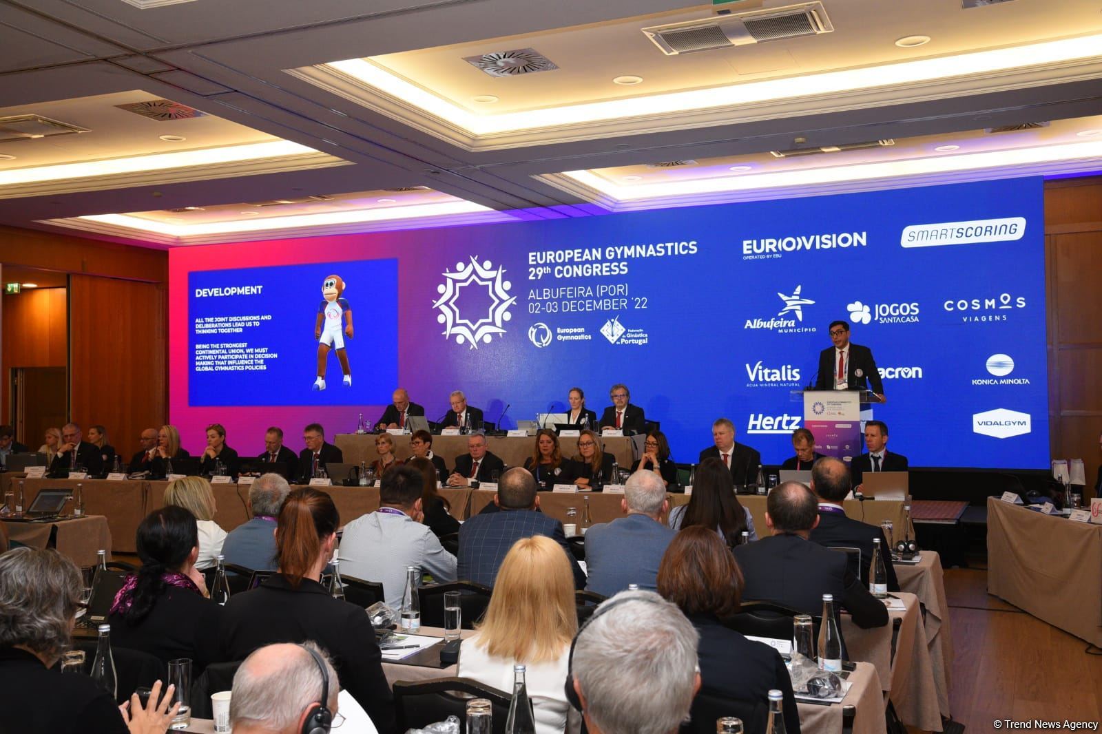 Azerbaijani minister re-elected president of European Gymnastics (PHOTO)