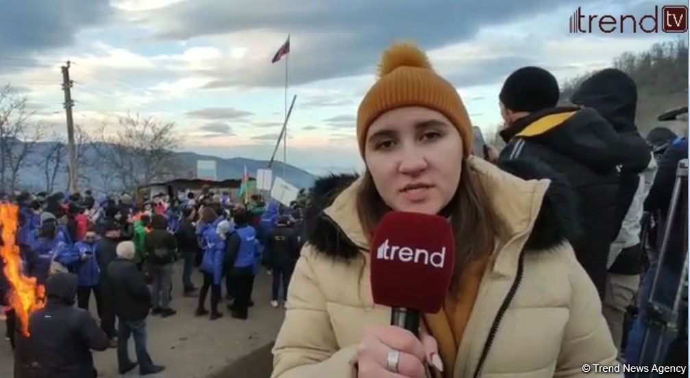 Azerbaijani protestors quite positive, ready to stay as long as it takes – Trend reports from scene (VIDEO)
