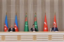 Documents signed between Azerbaijan, Türkiye, Turkmenistan (PHOTO/VIDEO)