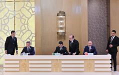 Documents signed between Azerbaijan, Türkiye, Turkmenistan (PHOTO/VIDEO)