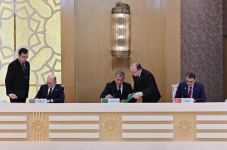 Documents signed between Azerbaijan, Türkiye, Turkmenistan (PHOTO/VIDEO)