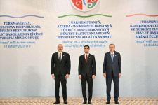 Meeting of Azerbaijani, Turkish, Turkmen presidents held in limited format (PHOTO/VIDEO)