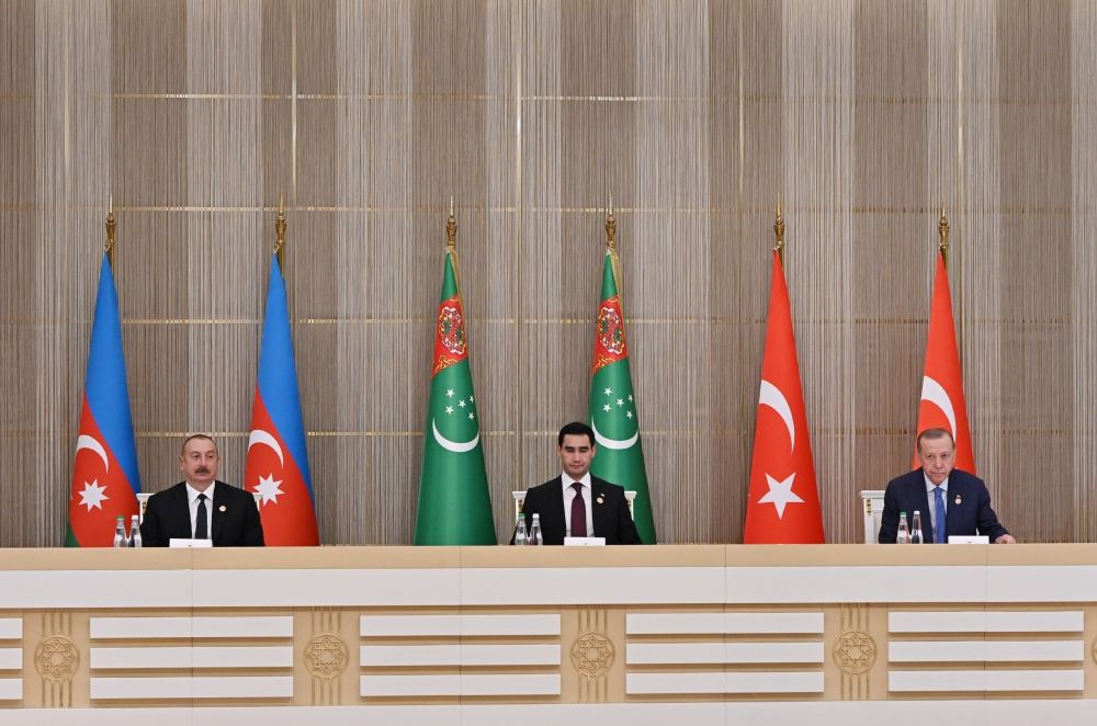 Documents signed between Azerbaijan, Türkiye, Turkmenistan (PHOTO/VIDEO)