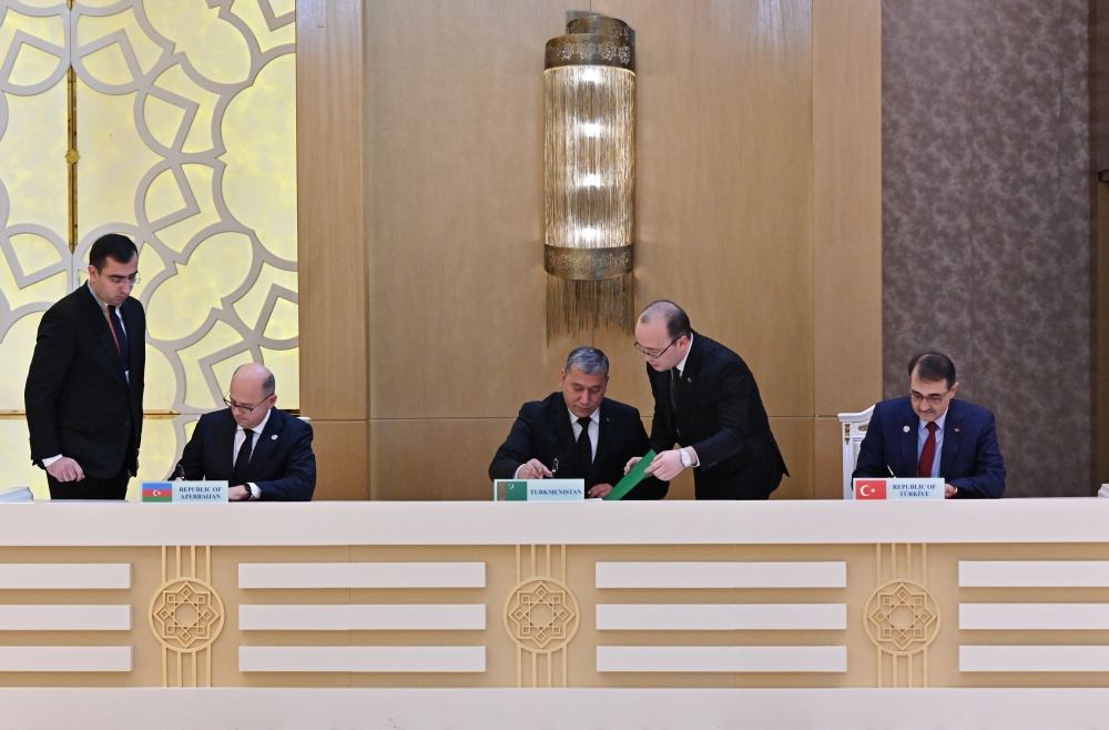Documents signed between Azerbaijan, Türkiye, Turkmenistan (PHOTO/VIDEO)