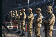 Peaceful rally of Azerbaijanis in zone of temporary responsibility of peacekeepers (PHOTO)