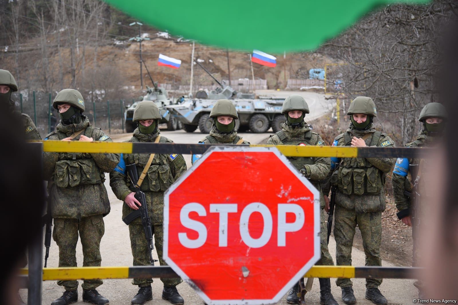 Peaceful rally of Azerbaijanis in zone of temporary responsibility of peacekeepers (PHOTO)