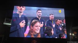 Azerbaijani protesters, Russian peacekeepers watch Croatia-Morocco football match together (PHOTO/VIDEO)