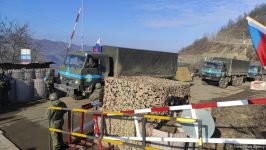 Peacekeepers' supply vehicles pass unhindered along  Lachin road (PHOTO/VIDEO)
