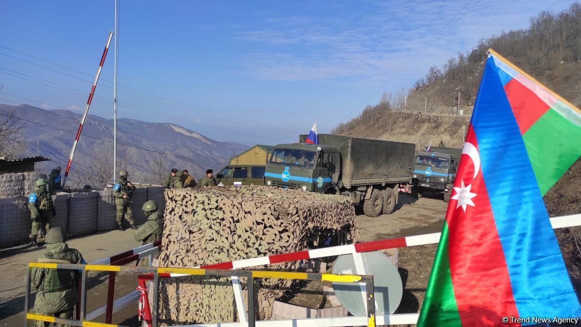 Peacekeepers' supply vehicles pass unhindered along  Lachin road (PHOTO/VIDEO)