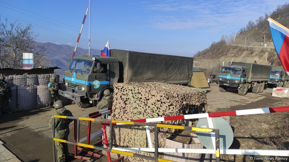 Peacekeepers' supply vehicles pass unhindered along  Lachin road (PHOTO/VIDEO)