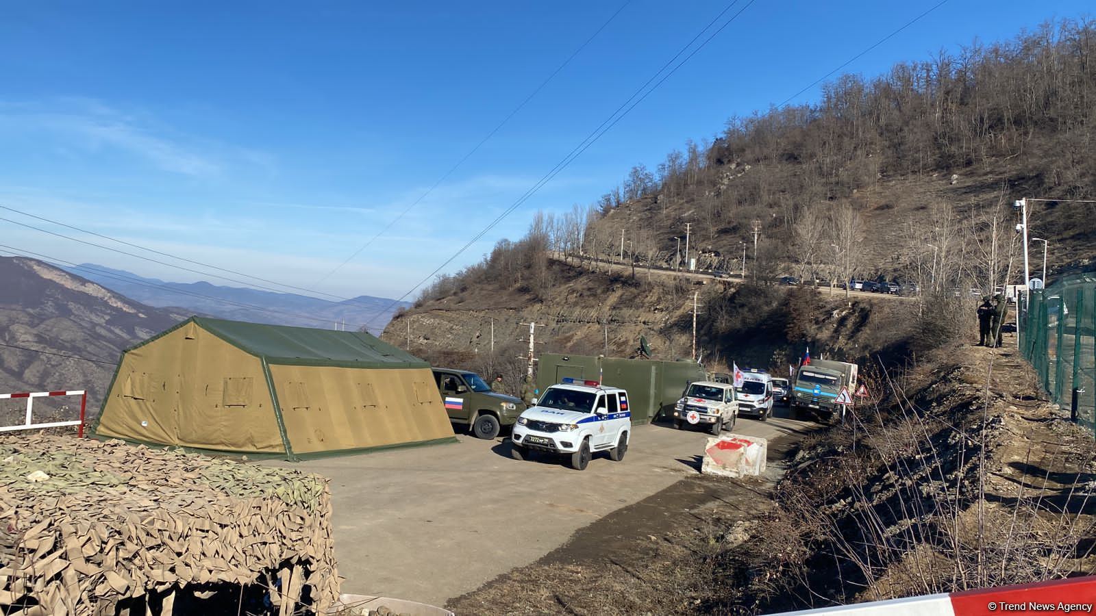 Сars of International Committee of Red Cross, ambulance pass along Azerbaijan's Lachin road (PHOTO/VIDEO)