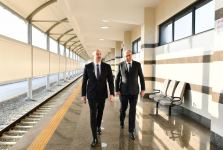 President Ilham Aliyev attends opening of Khojasan electric depot and Khojasan station of Baku Metro (PHOTO)