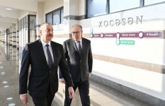 President Ilham Aliyev attends opening of Khojasan electric depot and Khojasan station of Baku Metro (PHOTO)