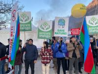 Number of supporters of peaceful rally on Azerbaijan's Lachin road growing (PHOTO)