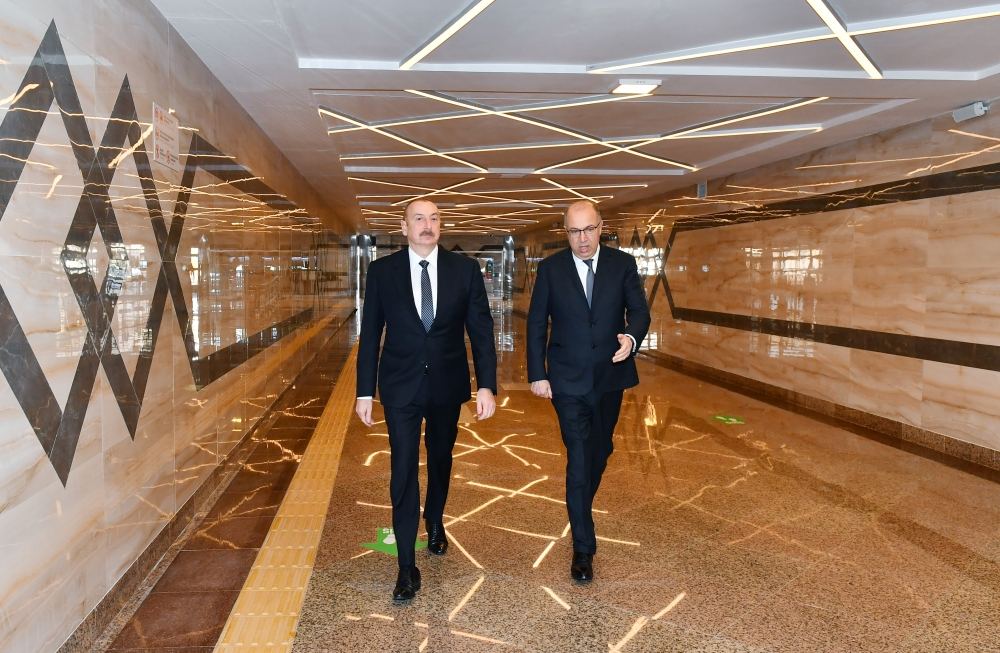 President Ilham Aliyev attends opening of Khojasan electric depot and Khojasan station of Baku Metro (PHOTO)