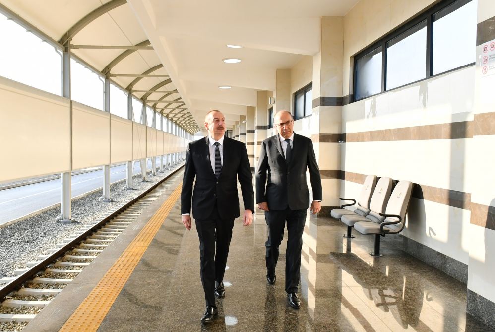 President Ilham Aliyev attends opening of Khojasan electric depot and Khojasan station of Baku Metro (PHOTO)