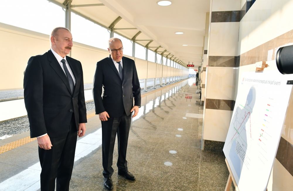 President Ilham Aliyev attends opening of Khojasan electric depot and Khojasan station of Baku Metro (PHOTO)