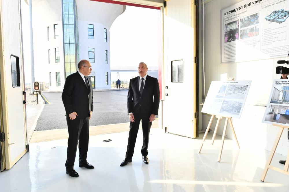 President Ilham Aliyev attends opening of Khojasan electric depot and Khojasan station of Baku Metro (PHOTO)