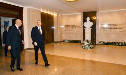 President Ilham Aliyev views conditions created at administrative building of Western Azerbaijan Community (PHOTO/VIDEO)