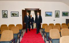 President Ilham Aliyev views conditions created at administrative building of Western Azerbaijan Community (PHOTO/VIDEO)