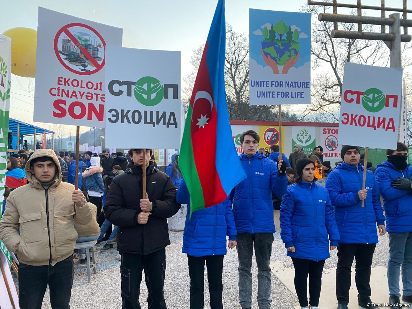 Another Armenian lie exposed: Peaceful protest rally on Azerbaijan's Lachin-Khankandi road continues (PHOTO)
