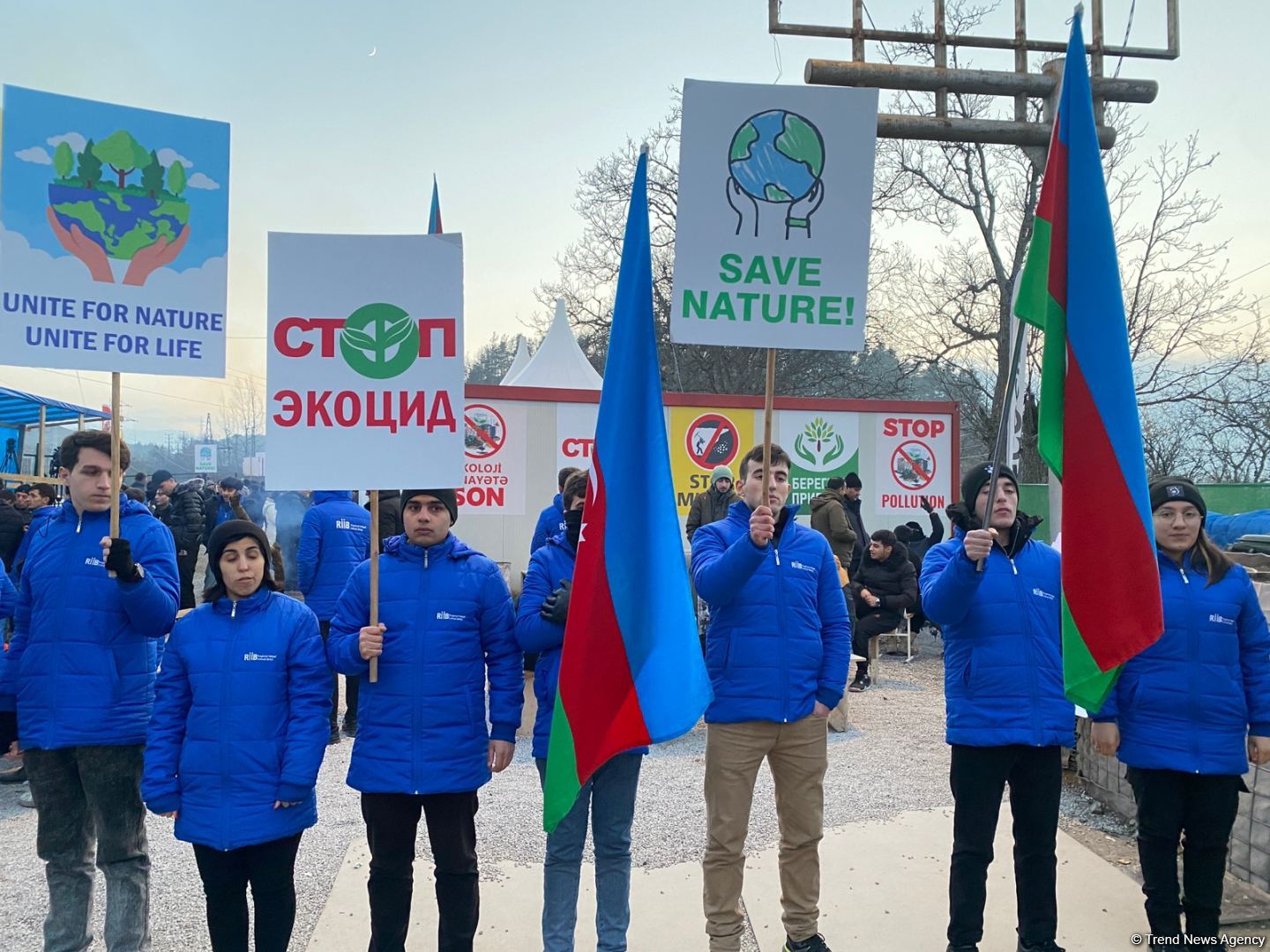 Another Armenian lie exposed: Peaceful protest rally on Azerbaijan's Lachin-Khankandi road continues (PHOTO)