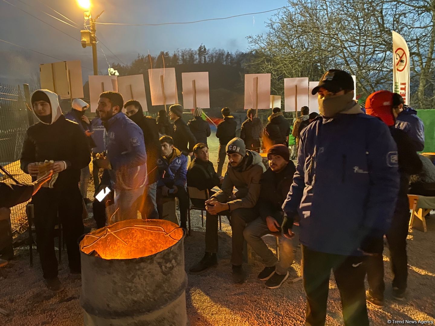 Another Armenian lie exposed: Peaceful protest rally on Azerbaijan's Lachin-Khankandi road continues (PHOTO)