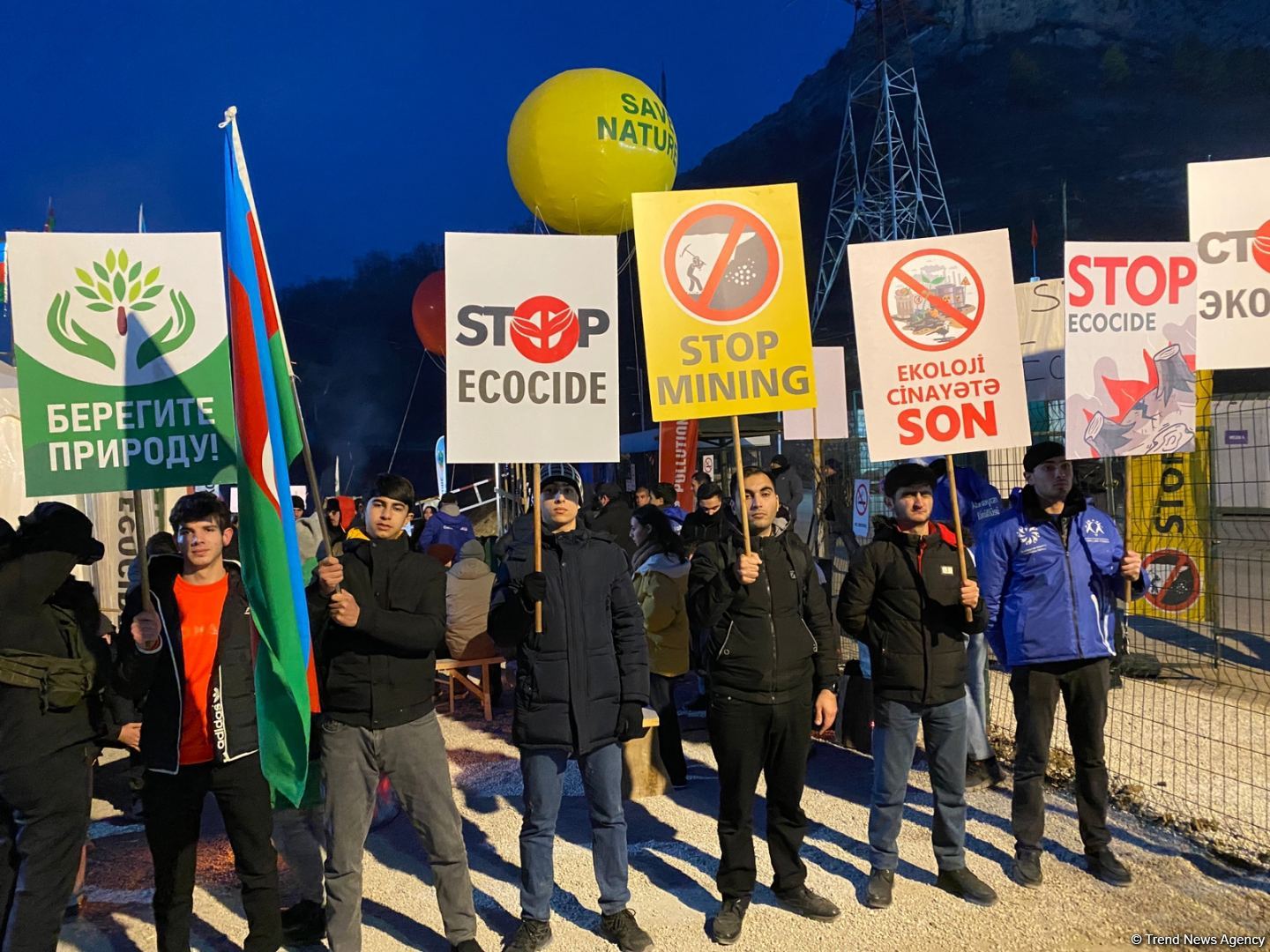 Another Armenian lie exposed: Peaceful protest rally on Azerbaijan's Lachin-Khankandi road continues (PHOTO)