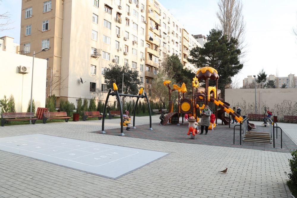 VP of Heydar Aliyev Foundation Leyla Aliyeva takes part in opening of another renovated courtyard within framework of Our Yard project (PHOTO)