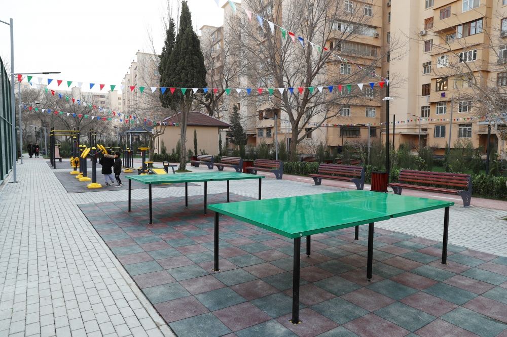 VP of Heydar Aliyev Foundation Leyla Aliyeva takes part in opening of another renovated courtyard within framework of Our Yard project (PHOTO)