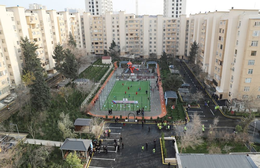 VP of Heydar Aliyev Foundation Leyla Aliyeva takes part in opening of another renovated courtyard within framework of Our Yard project (PHOTO)