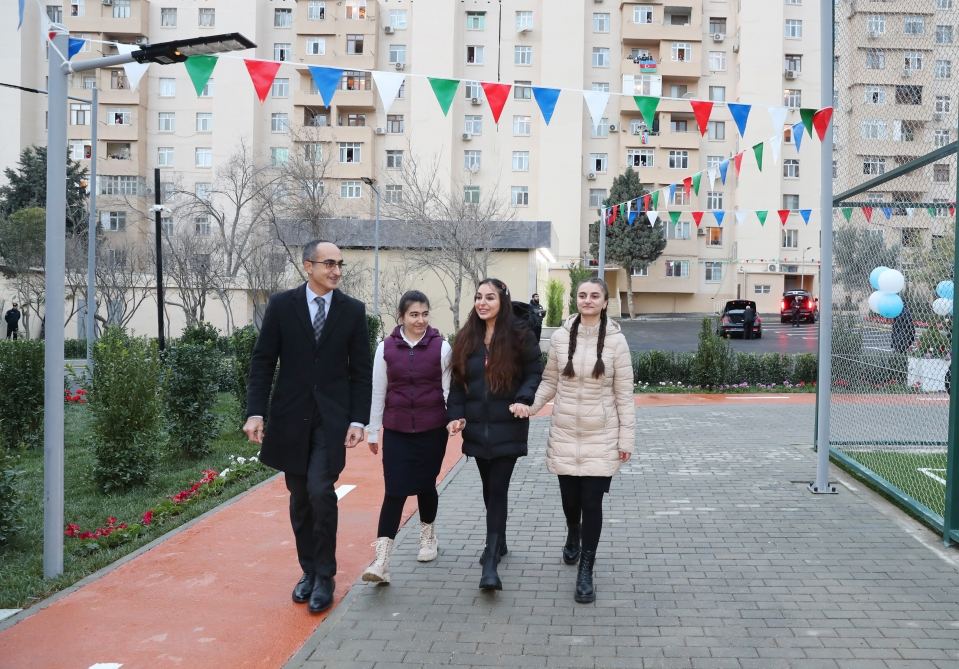 VP of Heydar Aliyev Foundation Leyla Aliyeva takes part in opening of another renovated courtyard within framework of Our Yard project (PHOTO)