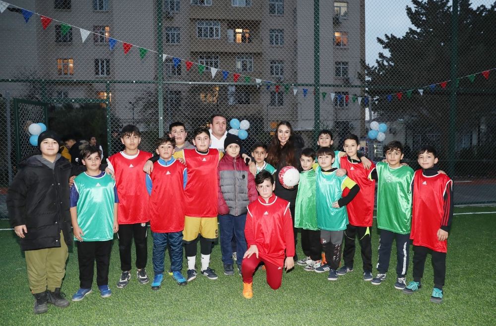 VP of Heydar Aliyev Foundation Leyla Aliyeva takes part in opening of another renovated courtyard within framework of Our Yard project (PHOTO)