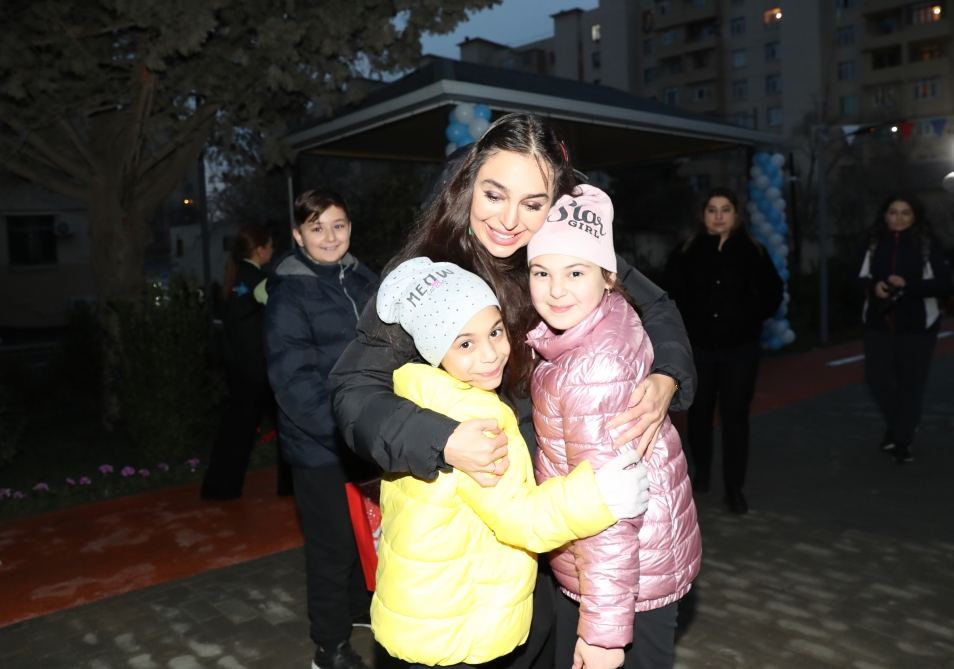 VP of Heydar Aliyev Foundation Leyla Aliyeva takes part in opening of another renovated courtyard within framework of Our Yard project (PHOTO)