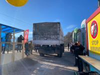 Russian peacekeepers' supply vehicles pass freely along Azerbaijan's Lachin road (PHOTO)