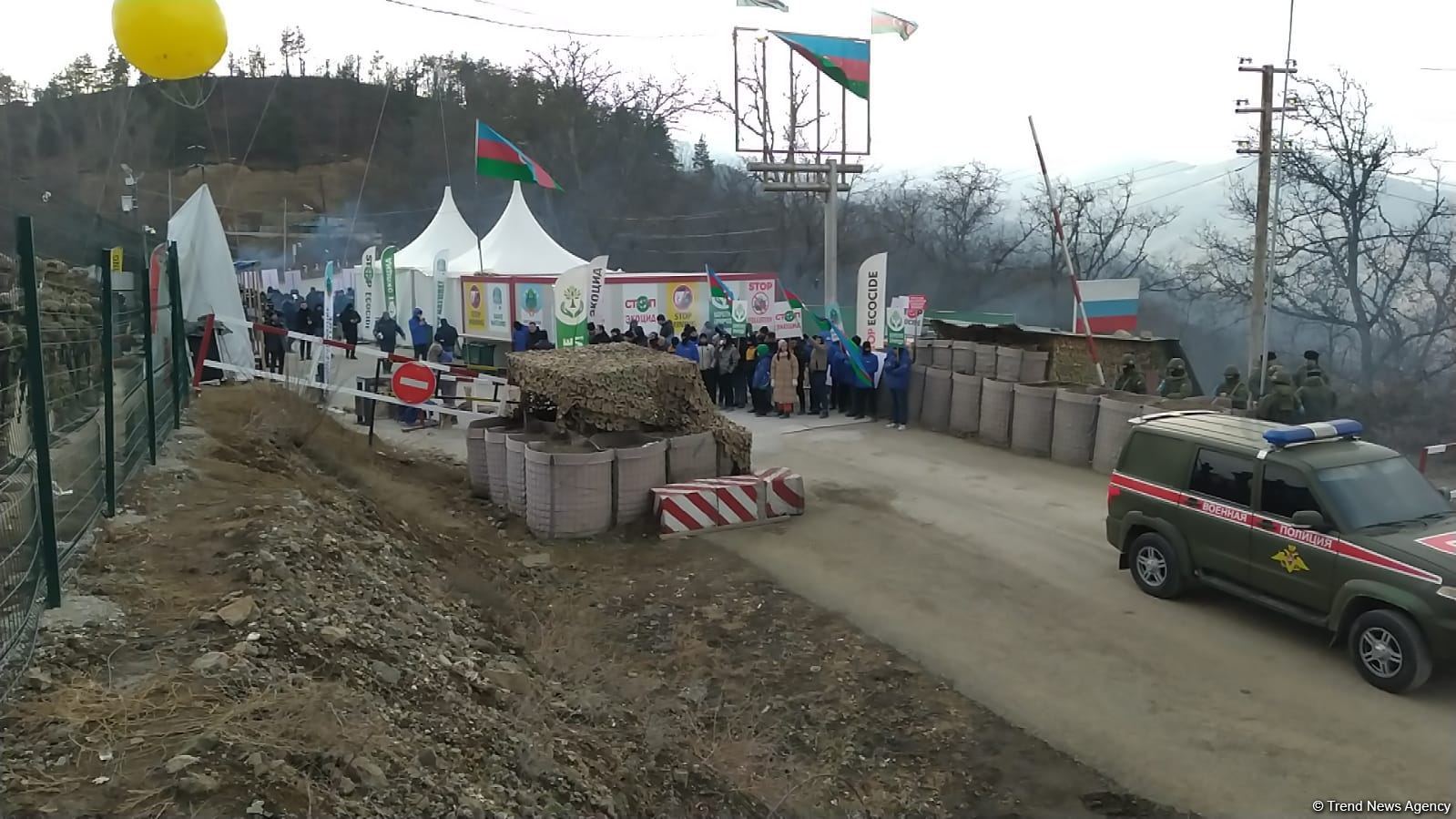 More vehicles of Russian peacekeepers pass freely along Azerbaijan's Lachin road (PHOTO/VIDEO)