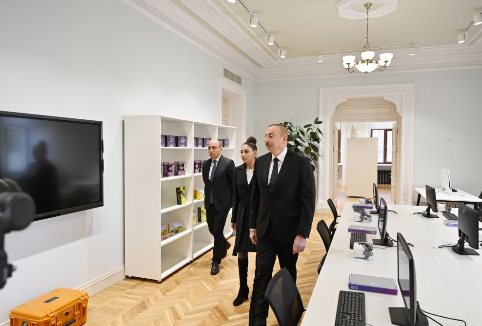 President Ilham Aliyev, First Lady Mehriban Aliyeva view conditions created at Child and Youth Development Center in Baku after major overhaul (PHOTO/VIDEO)