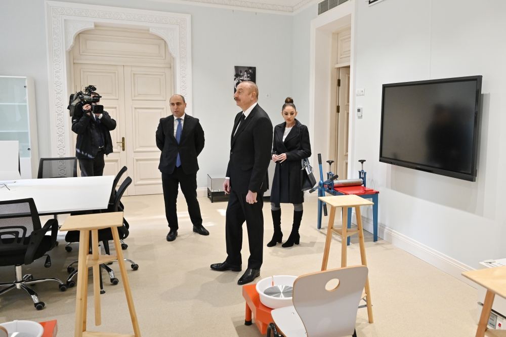 President Ilham Aliyev, First Lady Mehriban Aliyeva view conditions created at Child and Youth Development Center in Baku after major overhaul (PHOTO/VIDEO)