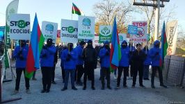 Peaceful protest rally continues on Azerbaijan's Lachin-Khankendi road (PHOTO)
