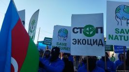 Peaceful protest rally continues on Azerbaijan's Lachin-Khankendi road (PHOTO)